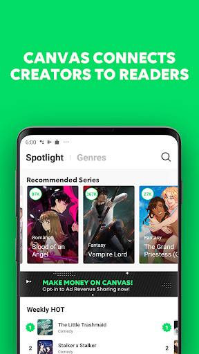 webtoon漫畫中文版截圖
