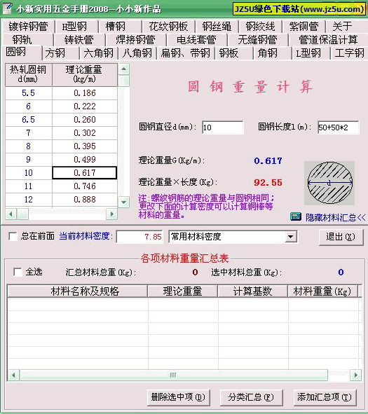 小新實(shí)用五金手冊 2009 綠色版