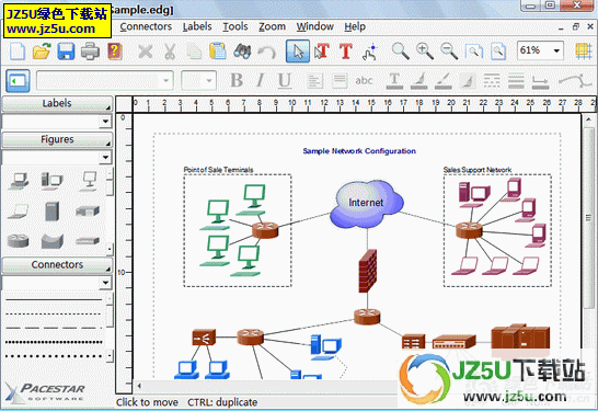輕松制作網(wǎng)絡(luò)流程圖LanFlow Net Diagrammer v6.0.1.2012綠色特別版