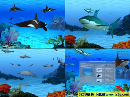 海底世界3D屏保【Crawler 3D Aquarium Screensaver】附截图预览