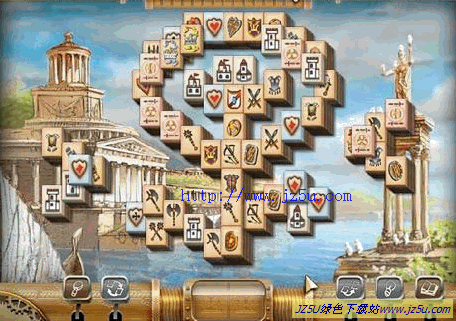 麻将配对消除游戏_麻将之世界末日 绿色版画面细腻精美的