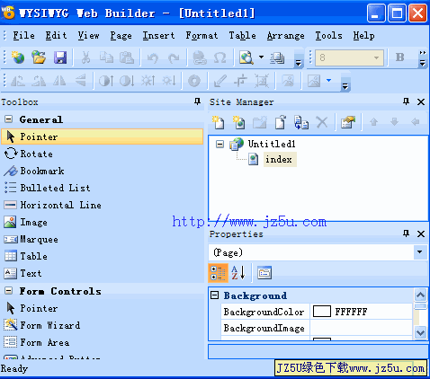 菜鳥制作網頁工具 WYSIWYG Web Builder 6.57綠色特別版