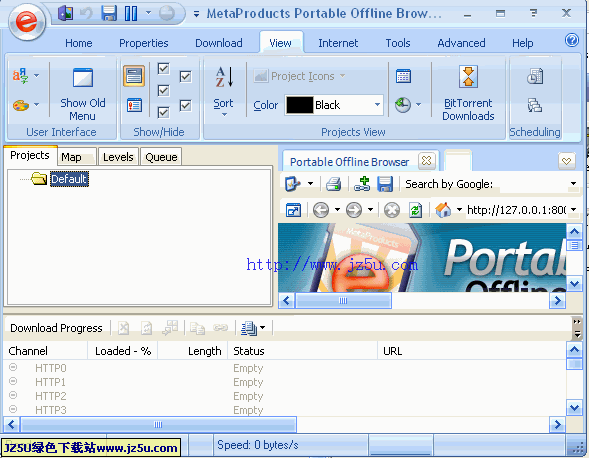 離線瀏覽器Portable Offline Browser 5.9.3374中文綠色版