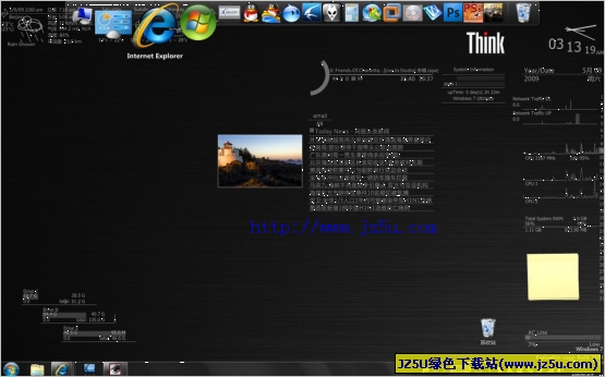 Rainmeter中文版 (雨滴桌面秀) 4.2.0.3040 綠色版