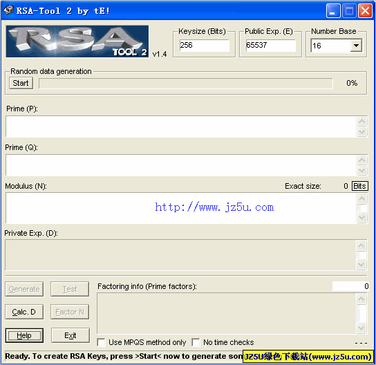 隨機(jī)RSA密鑰(RSA-Tool) V2.14 綠色版