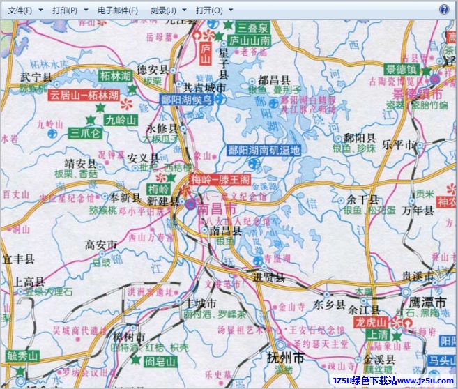 江西地圖全圖大圖高清版JPG高清版
