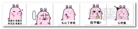 粉兔兔表情包 完整版