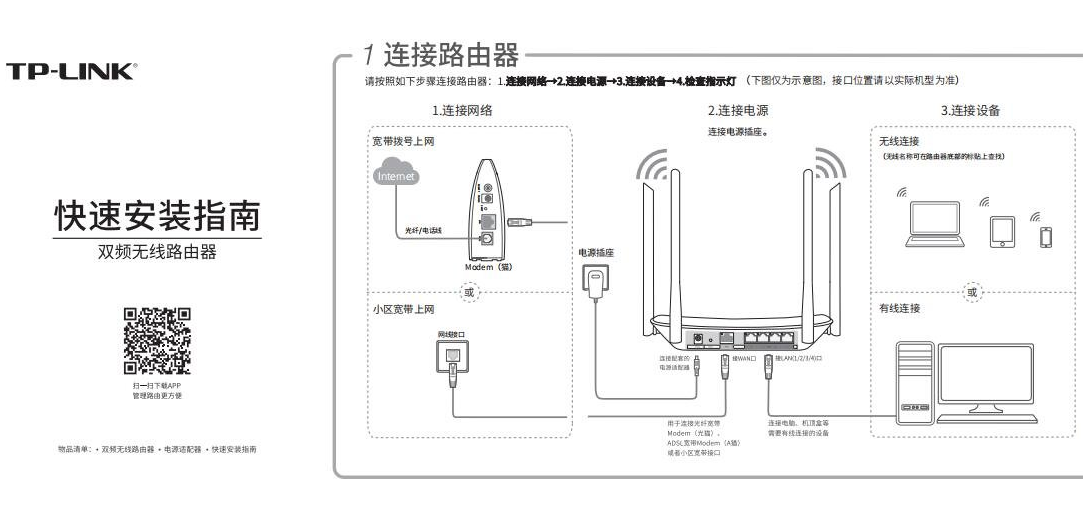 TP-Link TL-WDR7300安装说明书 v3.0 pdf版