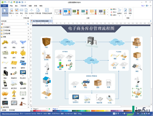 亿图流程图制作软件 v8.7.5.0 版