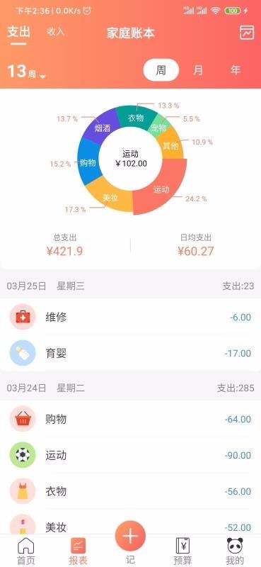 熊貓記賬截圖