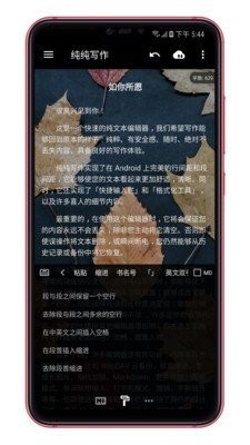 純純寫作截圖