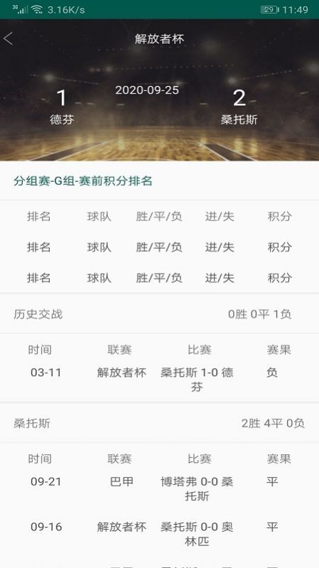 球探資訊截圖