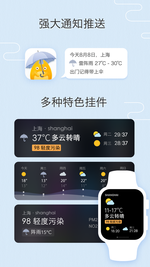 我的天氣小組件截圖
