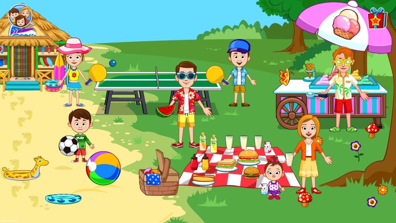 我的城镇海滨野餐截图