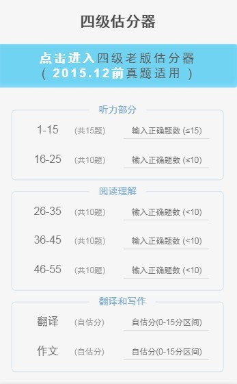 四級估分器截圖