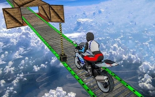 摩托車空中賽道3D手游截圖