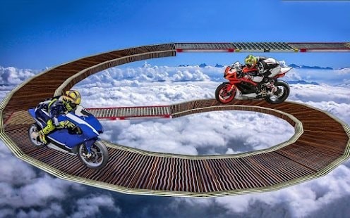 摩托車空中賽道3D手游截圖