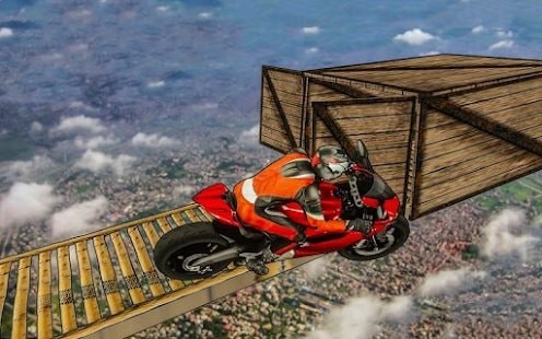 摩托車空中賽道3D手游截圖