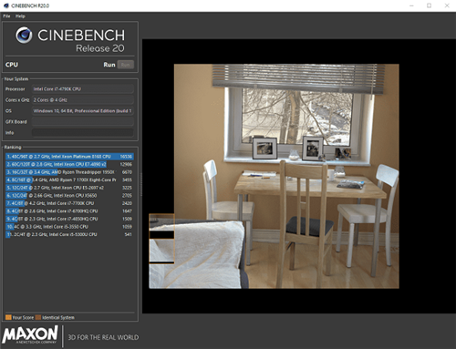 cinebenchr20截圖