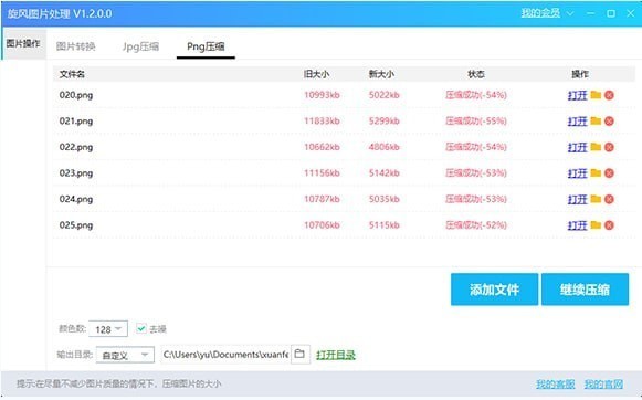 旋風文件壓縮截圖