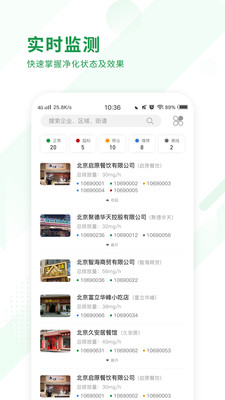 油煙監(jiān)測企業(yè)端