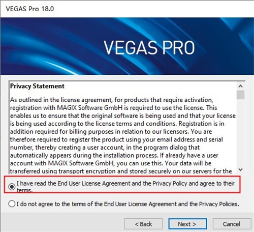 Vegas pro18截圖