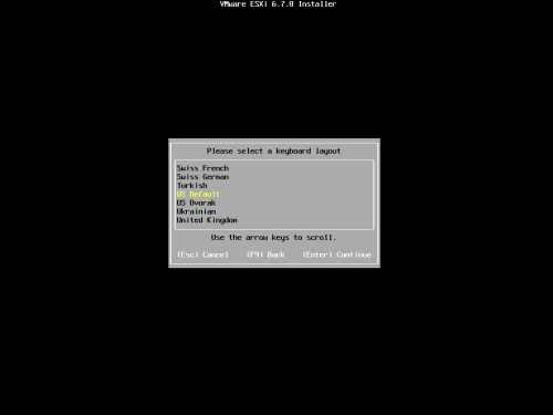 vmware esxi6.7截圖