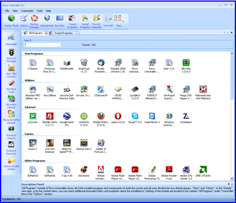 Revo Uninstaller截圖