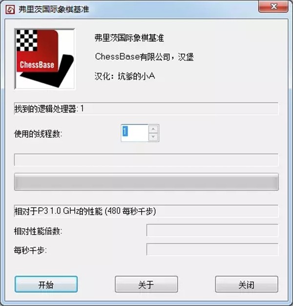 fritz chess benchmark截圖