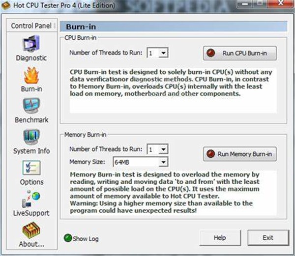 hot cpu tester截圖