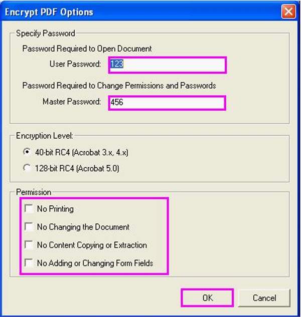 Encrypt PDF截圖