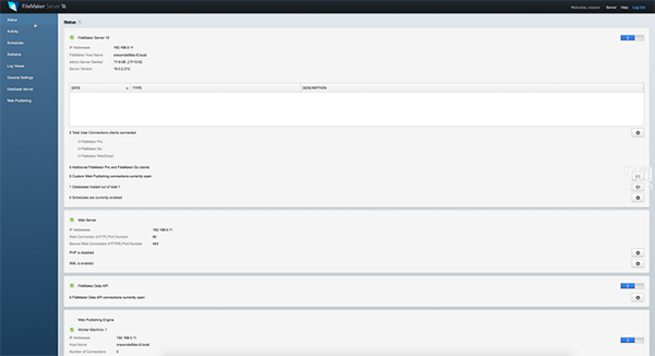 FileMaker Server截圖