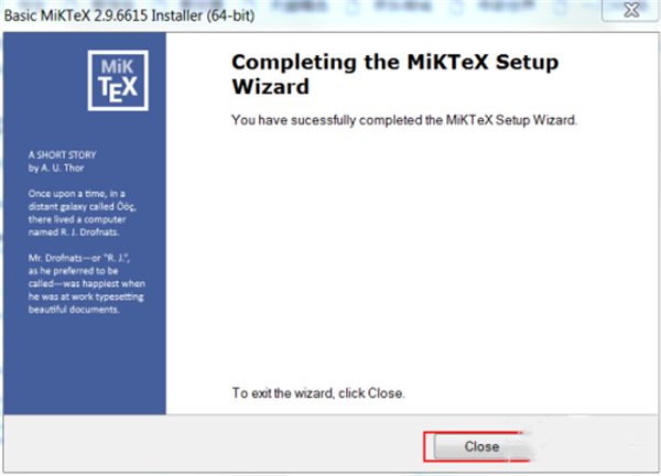 MikTeX截圖