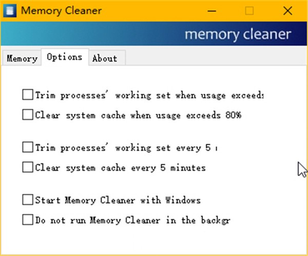 Memory Cleaner截圖