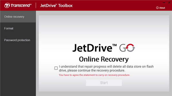 JetDrive Toolbox截圖