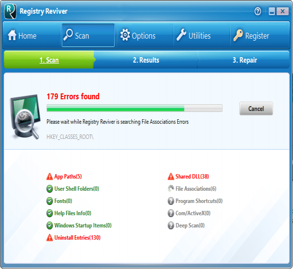 Registry Reviver截圖