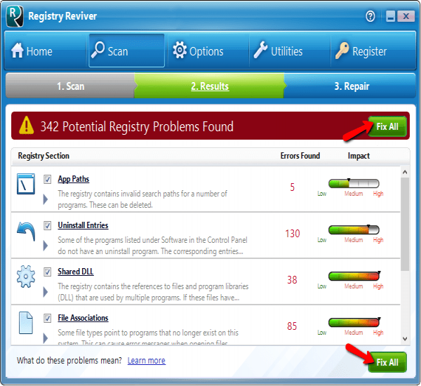 Registry Reviver截圖