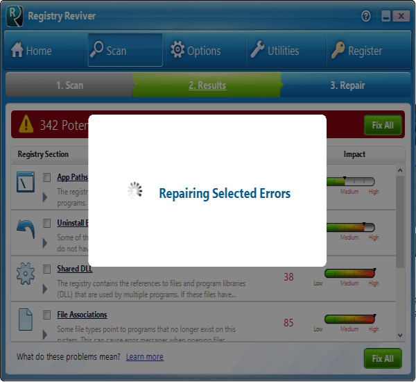 Registry Reviver截圖