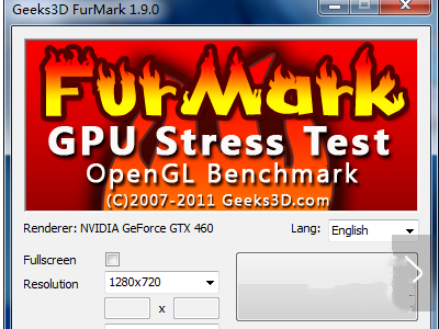 furmark截圖