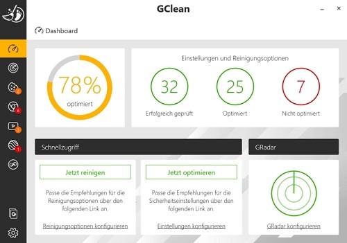 Abelssoft GClean截圖