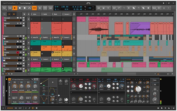 Bitwig Studio3截圖