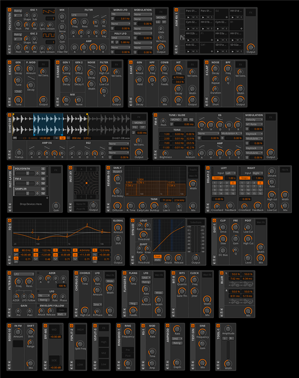Bitwig Studio3截圖