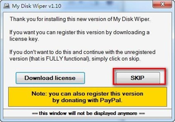 My Disk Wiper截圖