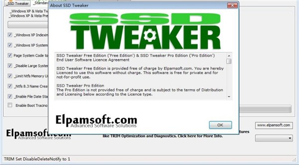 SSD Tweaker截圖