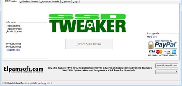 SSD Tweaker截圖