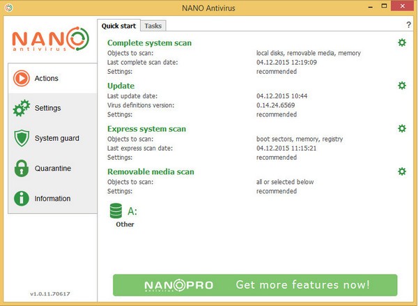 NANO AntiVirus截圖
