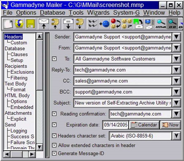 Gammadyne Mailer截圖