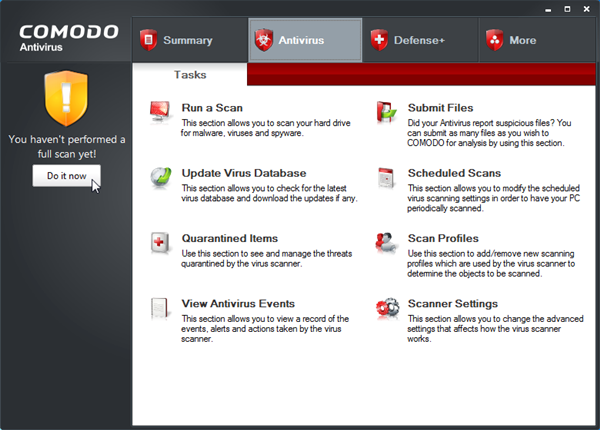 COMODO Antivirus截圖