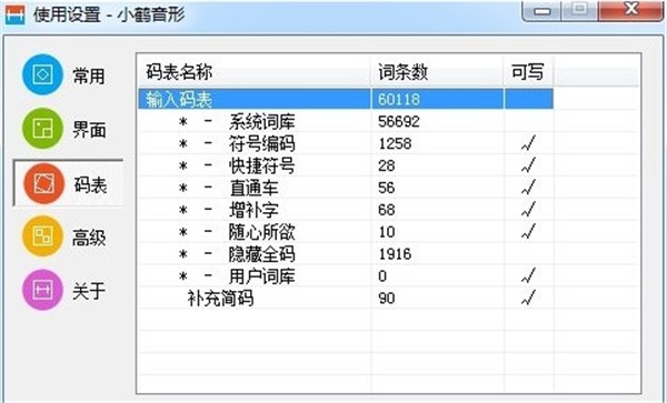 小鶴音形輸入法截圖