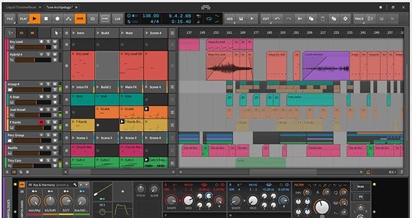 Bitwig Studio截圖